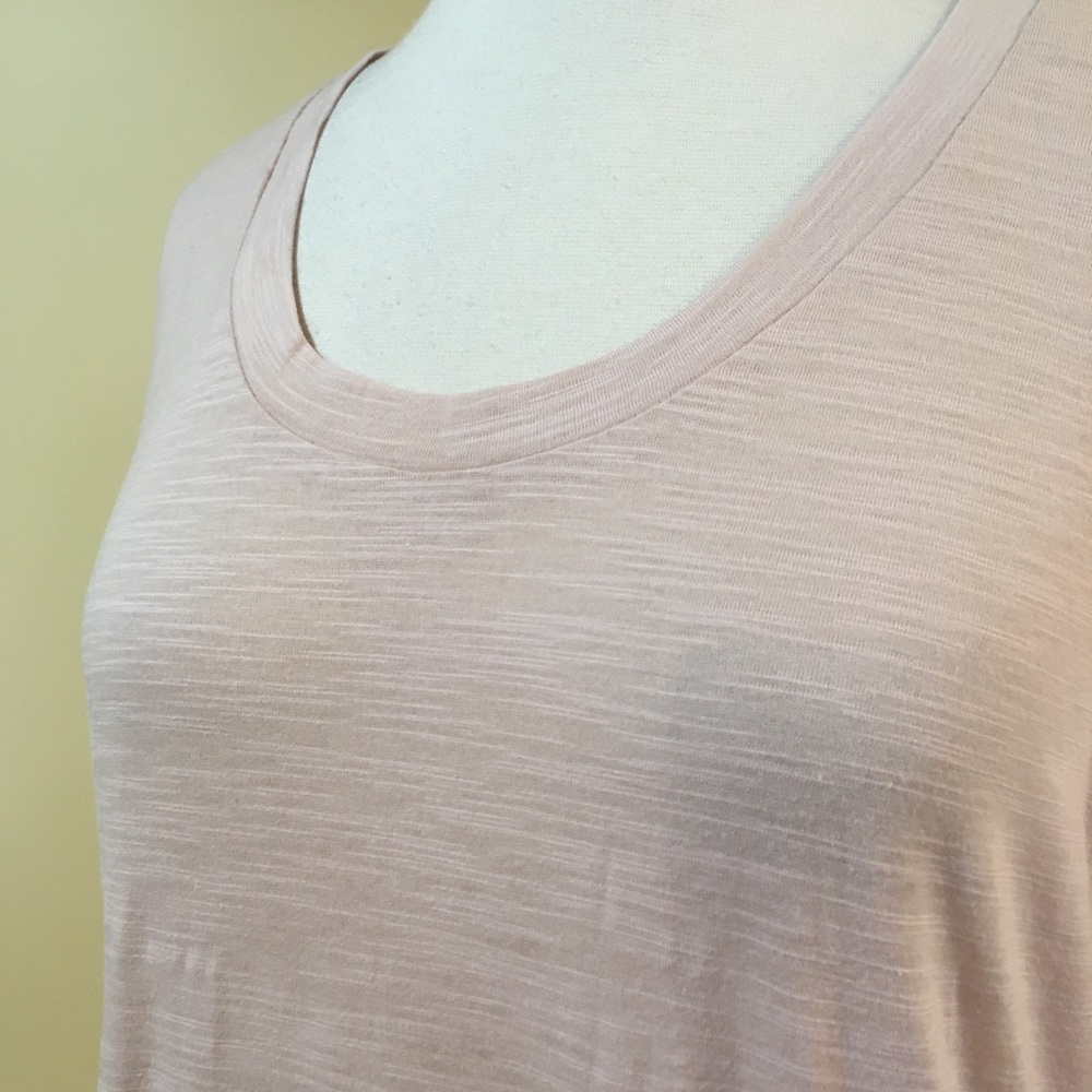 Long Sleeve Burnout Knit Blush Dress - Picture 6 of 6